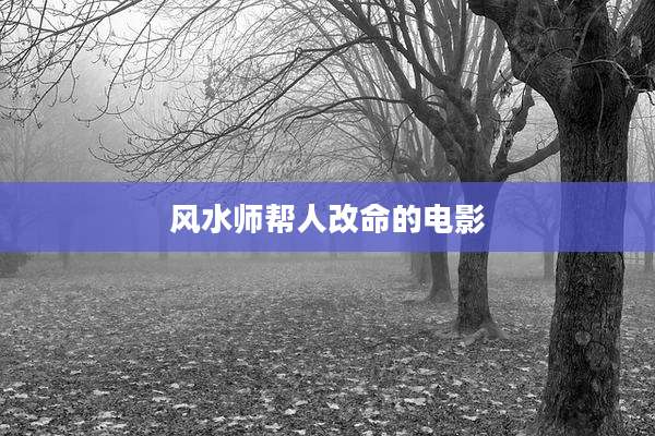 风水师帮人改命的电影