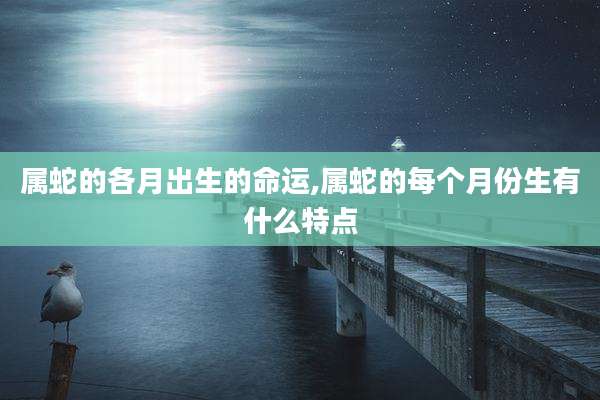 属蛇的各月出生的命运,属蛇的每个月份生有什么特点