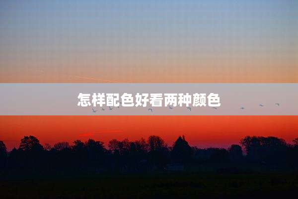 怎样配色好看两种颜色