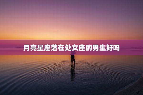 月亮星座落在处女座的男生好吗