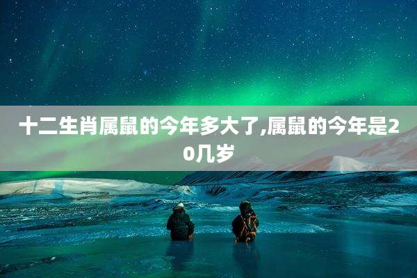 十二生肖属鼠的今年多大了,属鼠的今年是20几岁