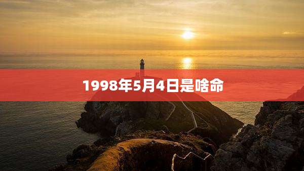 1998年5月4日是啥命