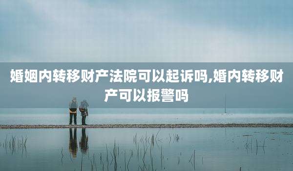 婚姻内转移财产法院可以起诉吗,婚内转移财产可以报警吗