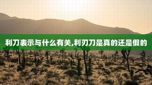 利刀表示与什么有关,利刃刀是真的还是假的