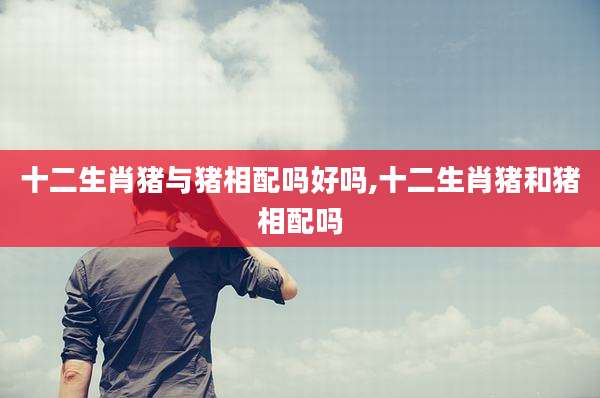 十二生肖猪与猪相配吗好吗,十二生肖猪和猪相配吗