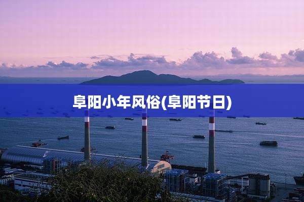 阜阳小年风俗(阜阳节日)