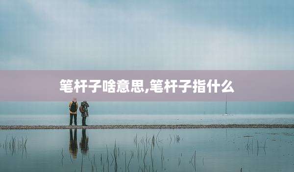 笔杆子啥意思,笔杆子指什么
