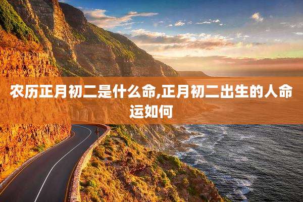 农历正月初二是什么命,正月初二出生的人命运如何