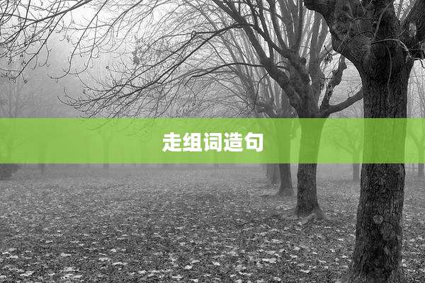 走组词造句