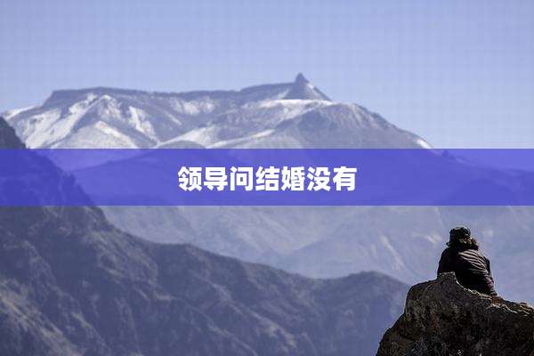 领导问结婚没有