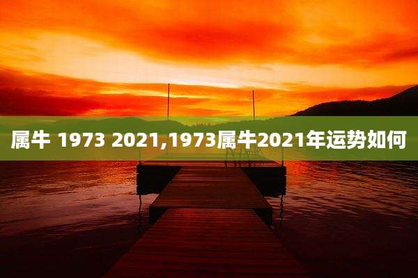 属牛 1973 2021,1973属牛2021年运势如何