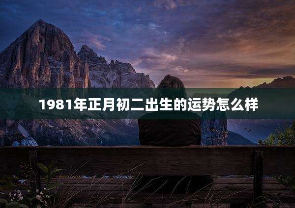 1981年正月初二出生的运势怎么样