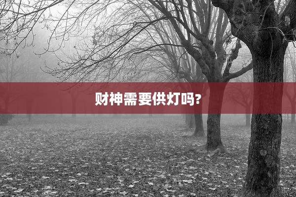 财神需要供灯吗?