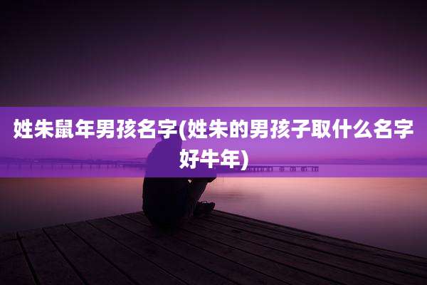 姓朱鼠年男孩名字(姓朱的男孩子取什么名字好牛年)