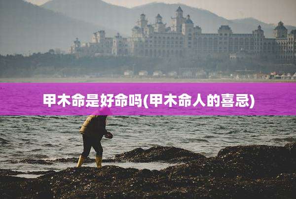 甲木命是好命吗(甲木命人的喜忌)