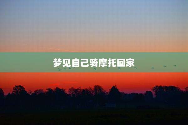 梦见自己骑摩托回家