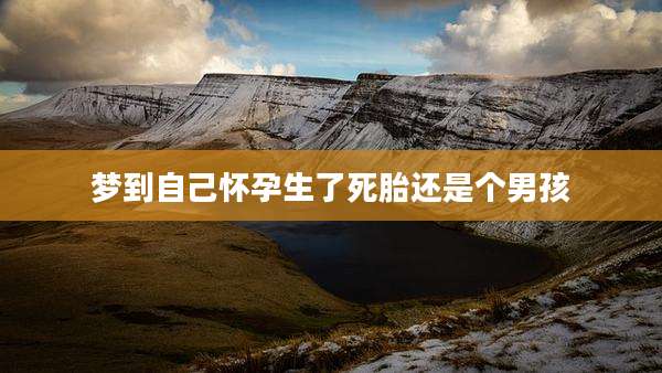 梦到自己怀孕生了死胎还是个男孩