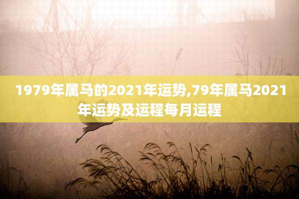 1979年属马的2021年运势,79年属马2021年运势及运程每月运程