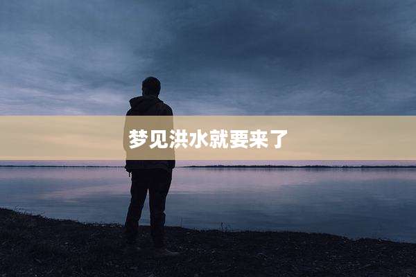 梦见洪水就要来了