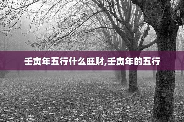 壬寅年五行什么旺财,壬寅年的五行