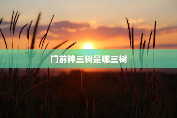 门前种三树是哪三树