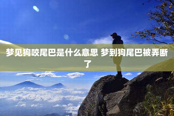梦见狗咬尾巴是什么意思 梦到狗尾巴被弄断了