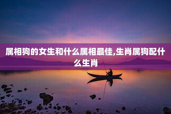 属相狗的女生和什么属相最佳,生肖属狗配什么生肖