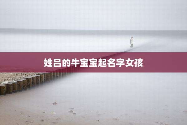 姓吕的牛宝宝起名字女孩