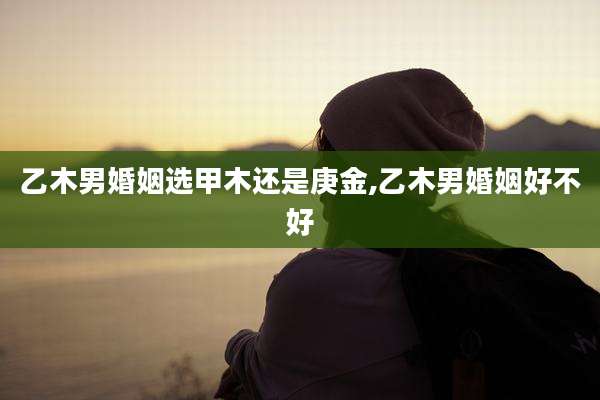 乙木男婚姻选甲木还是庚金,乙木男婚姻好不好