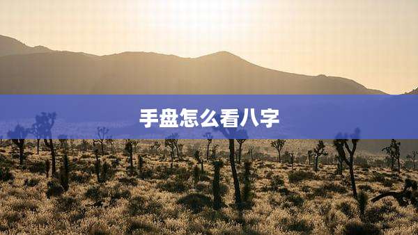 手盘怎么看八字
