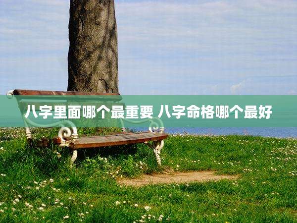 八字里面哪个最重要 八字命格哪个最好
