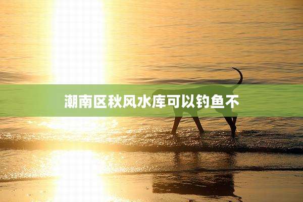 潮南区秋风水库可以钓鱼不