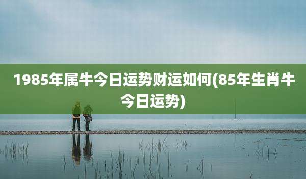 1985年属牛今日运势财运如何(85年生肖牛今日运势)
