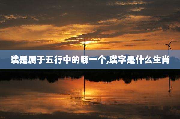 璞是属于五行中的哪一个,璞字是什么生肖