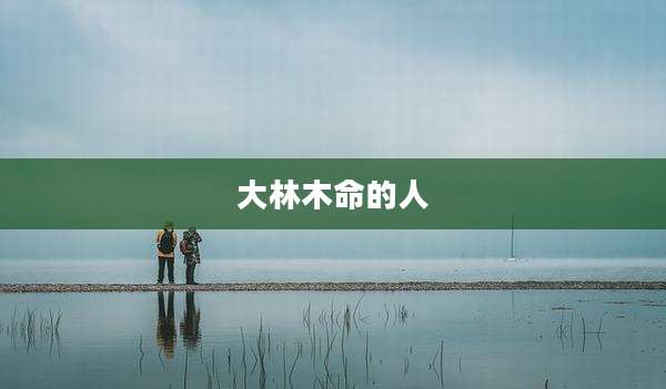 大林木命的人