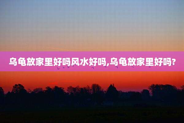 乌龟放家里好吗风水好吗,乌龟放家里好吗?