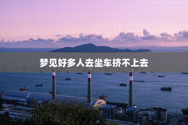 梦见好多人去坐车挤不上去