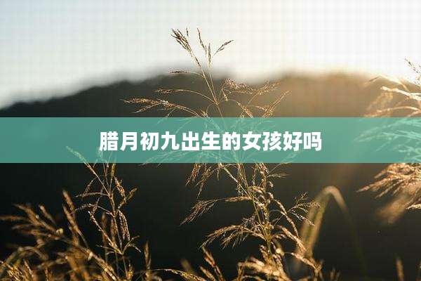 腊月初九出生的女孩好吗