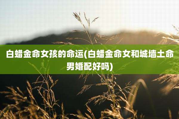 白蜡金命女孩的命运(白蜡金命女和城墙土命男婚配好吗)