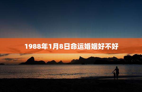 1988年1月8日命运婚姻好不好