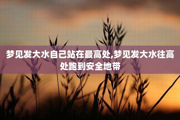 梦见发大水自己站在最高处,梦见发大水往高处跑到安全地带