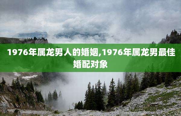 1976年属龙男人的婚姻,1976年属龙男最佳婚配对象