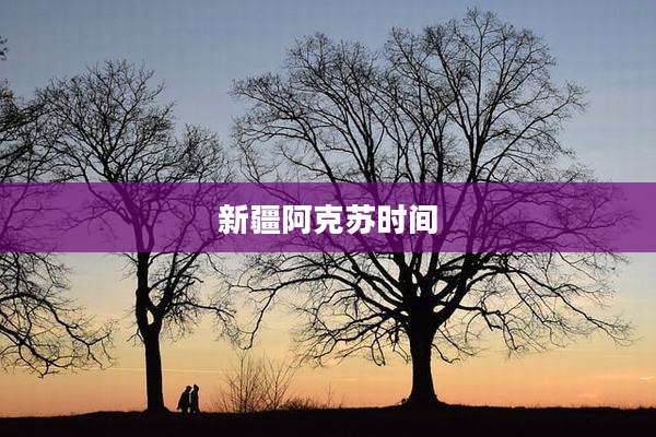 新疆阿克苏时间