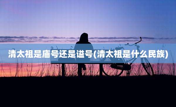 清太祖是庙号还是谥号(清太祖是什么民族)