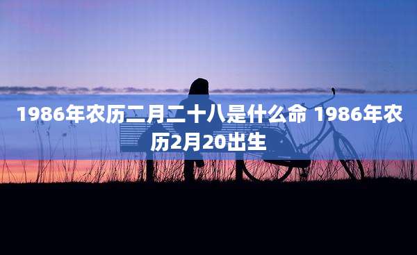 1986年农历二月二十八是什么命 1986年农历2月20出生