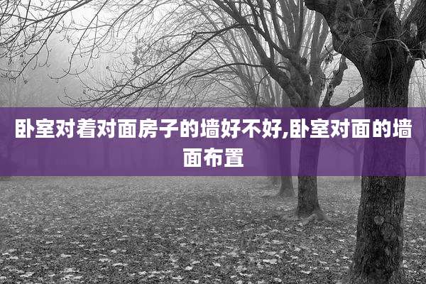 卧室对着对面房子的墙好不好,卧室对面的墙面布置