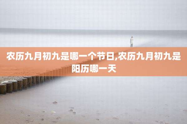 农历九月初九是哪一个节日,农历九月初九是阳历哪一天