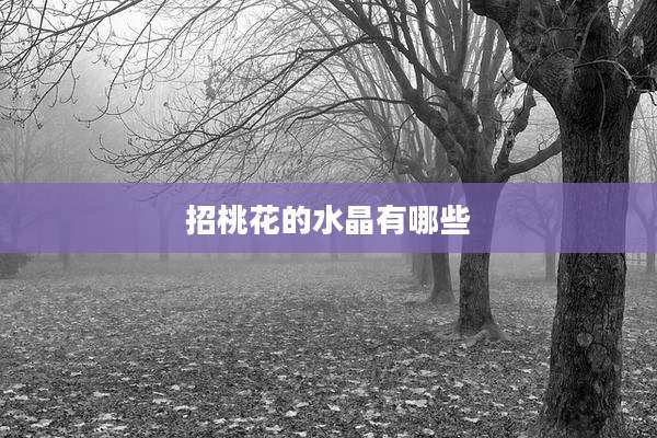 招桃花的水晶有哪些