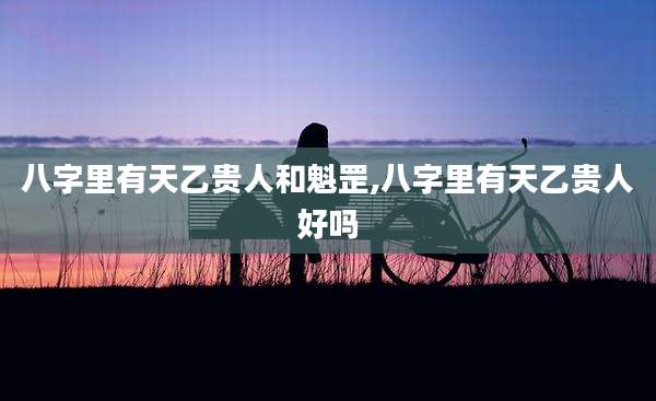 八字里有天乙贵人和魁罡,八字里有天乙贵人好吗