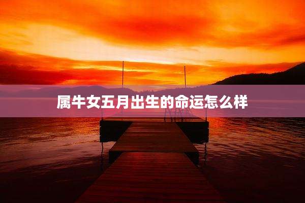 属牛女五月出生的命运怎么样